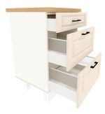 Corp inferior cu 3 sertare, L60cm, H86cm, A60cm - imagine 3