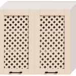 Corp superior 2 uși cu grilaj și scurgător, L80cm, H72cm, A30cm