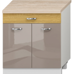 Corp inferior 2 ușă 1 sertar, 1 poliță, L80cm, H86cm, A60cm