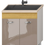 Corp inferior 2 uși pentru chiuvetă, L80cm, H86cm, A60cm